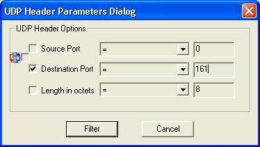 UDP Hearder Parametrs Dialog